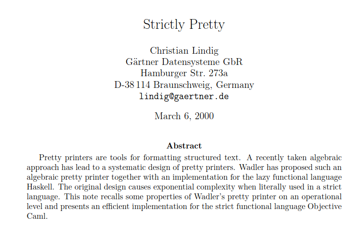 Strictly Pretty Paper